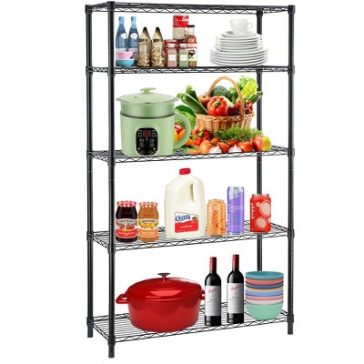 Musment Storage Shelves FoldableMetal Shelves Utility Shelving Units