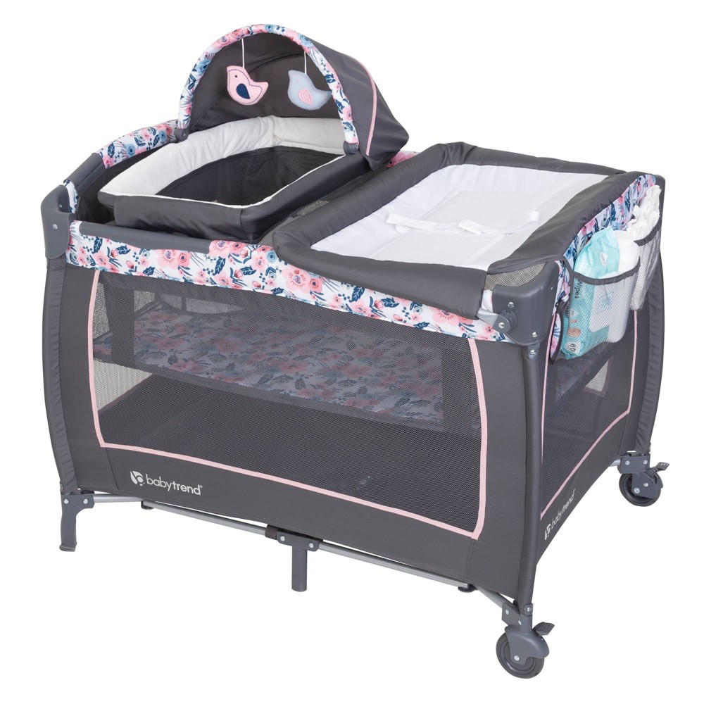 Photos - Playground Baby Trend Lil Snooze Deluxe II Nursery Center - Bluebell 