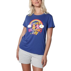 Women's Care Bears Happy Valentine's Day LoveALot Bear Loose T-Shirt - 1 of 4