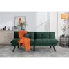 ROOMTEC Convertible Futon Sofa Bed, 2 Seat Folding Sleeper Couch Bed, Adjustable Upholstered Loveseat - 2 of 4