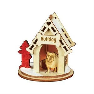 Old World Christmas K-9 Cottage Wooden Doghouse Ornament for Christmas Tree, Bulldog - 1 of 4