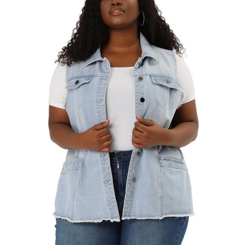 Denim hot sale vest target