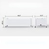VisioGear Raised Garden Bed, Rectangle Planter with 4 Wheels, Mobile Garden Planter for Backyard, Brown, 43.3"*17.7"*17.56" - 3 of 4