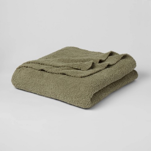 Grey and green discount blanket