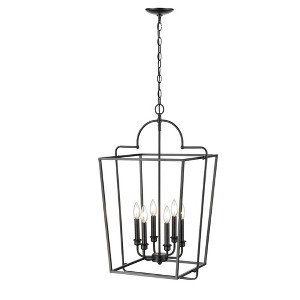 Millennium Lighting 6 - Light Pendant in  Matte Black - 1 of 1