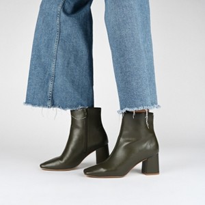 Journee Women's Haylinn Medium and Wide Width Booties - 1 of 4
