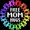 Adult Design By Humans Free Mom Hugs Pride Circle of People By adamle1987 T-Shirt - 2 of 2
