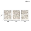 Gulches Framed Abstract Coastal Rice Paper 3-piece Shadowbox Wall Decor Set - 4 of 4