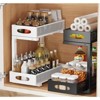 Coucheta Under Sink Organizer, 2-Tier Pull Out Cabinet Organizer with Sliding Drawers & Adjustable Height, Kitchen Bathroom Storage Rack - 4 of 4