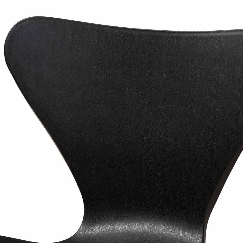 4pc Jaden Plastic and Metal Dining Chair Set - Baxton Studio, 4 of 10