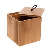 Bath Bliss Oslo Square Bamboo Storage Jar Small - 4 of 4