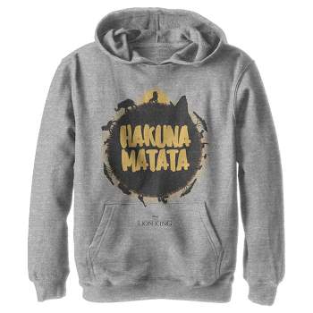 Boy\'s Lion : Matata King Hakuna Target Trio Over Pull Jungle Hoodie