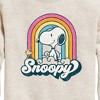 Boys' - Peanuts - Snoopy Rainbow Clouds Graphic Long Sleeve Fleece Sweatshirt - 2 of 4
