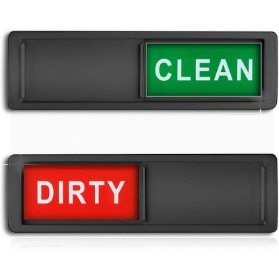 Unique Bargains Dual Side Round Dirty Clean Dishwasher Refrigerator Kitchen  Organization Clean Dirty Sign Magnet 3.5 Inch 2 Pcs : Target