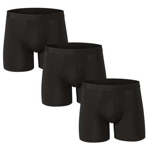 Mens Seamless Modal Boxer Underwear With Long Legs Breathable