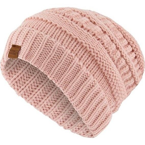 Market & Layne Women Chunky Knit Beanie Hat, Women Winter Hat (black) :  Target