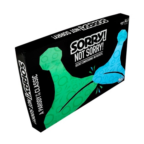 Sorry! Not Sorry! Adult Party Board Game Parody of the Classic Sorry! Game