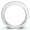 Pompeii3 1 1/4Ct Diamond Channel Set Men's Wedding Ring Lab Created 14k Gold or Platinum - 2 of 4