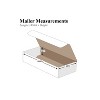 Box Partners Corrugated Mailers 6" x 2 1/2" x 1" White 50/Bundle MRX1L - 2 of 2