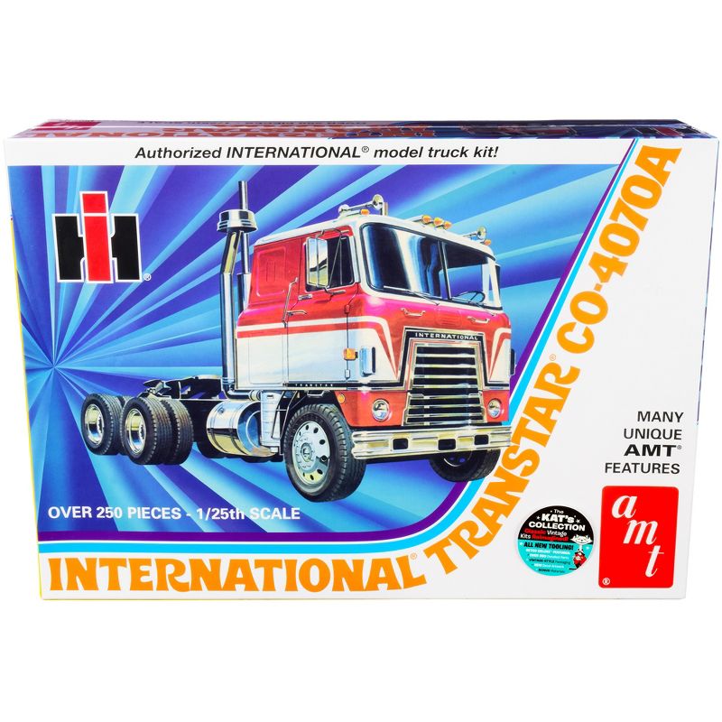 Skill 3 Model Kit International Transtar CO-4070A Truck Tractor 1/25 Scale Model by AMT, 1 of 5