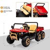 Jojoka 24V 2-Seater Ride-On Dump Truck for Kids, 6 Wheels 4WD Electric UTV, 3 Speeds, Remote Control, Dump Bed - 2 of 4