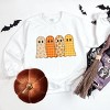 Four Ghosts Checkered Quilted Printed -  Womens Sweatshirt - 2 of 3