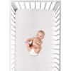 Sweet Jojo Designs Gender Neutral Baby Fitted Crib Sheet Desert Sun Collection Solid Off White - 4 of 4