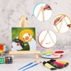 Aoibox Pack of 26 9 Inch Wooden Tabletop Easels Foldable Tripod Stand for Canvas Art Crafts Display Portable Holder - 4 of 4