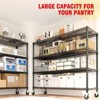 Orieon 45"W Heavy Duty Shelving Unit, 2640 LB Capacity 4-Tier Metal Rack with Wheels for Garage Warehouse Commercial. - 3 of 4