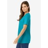 Woman Within Plus Size Perfect Short-Sleeve Scoopneck Tee - 4 of 4
