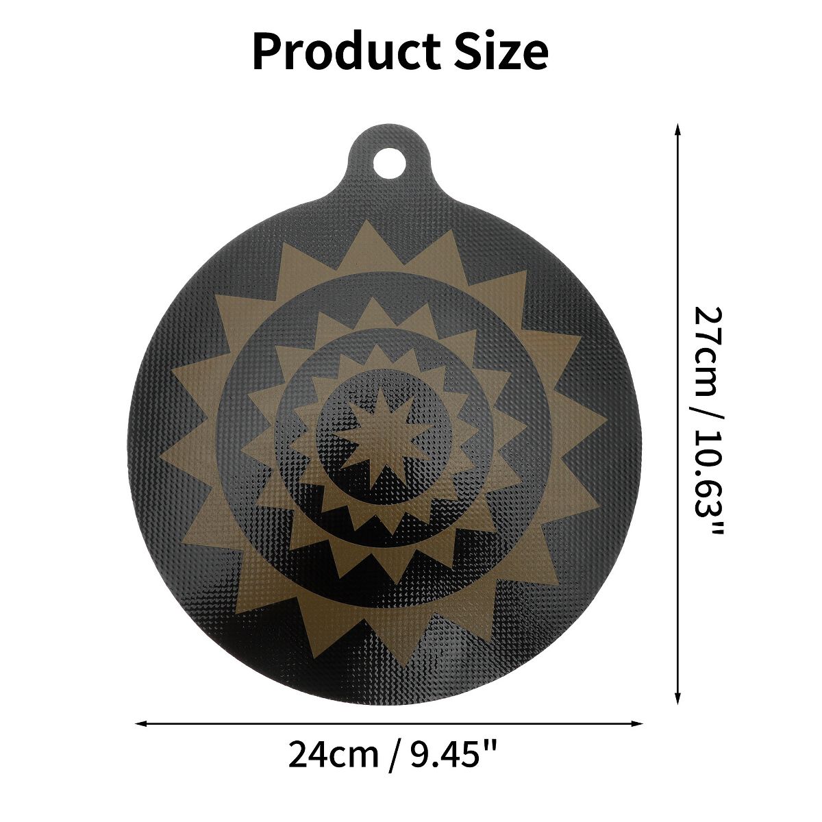 Unique Bargains Silicone Induction Cooktop Protect Mat Black Brown 1Pc - thumbnail 2