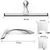 All-Purpose Stainless Steel Shower Squeegee for Shower Glass Door with Adhesive Hooks, for Tile Wall and Car - 2 of 4