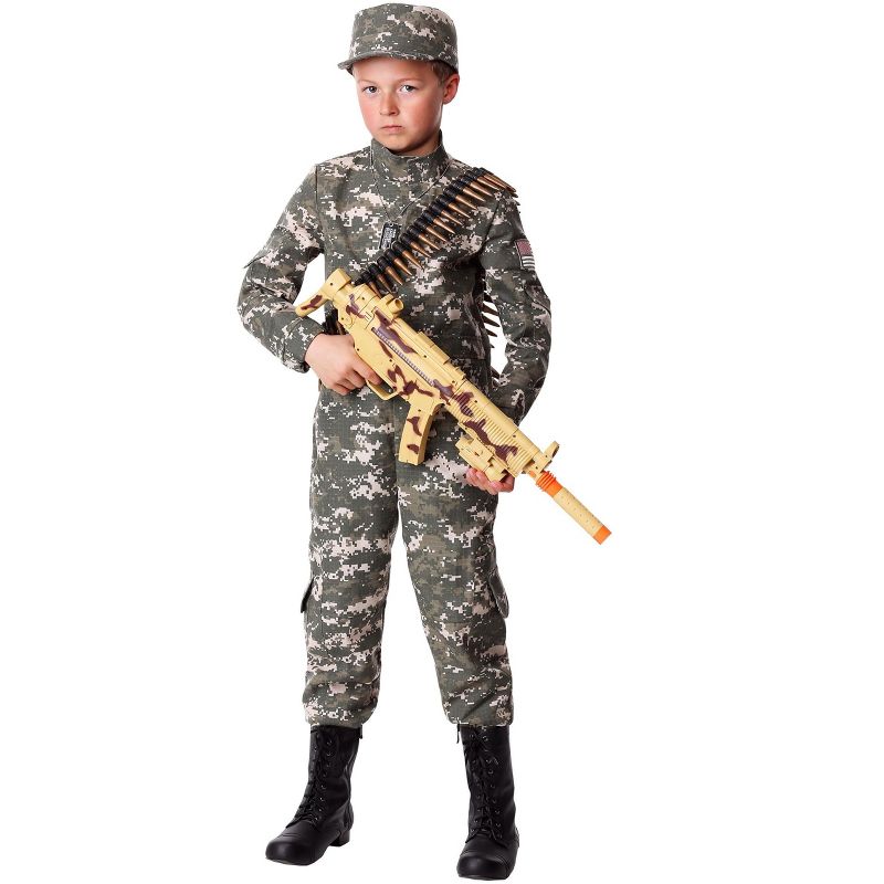 HalloweenCostumes.com Boy's Modern Combat Soldier Costume, 3 of 4