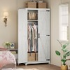 AMERLIFE Farmhouse Armoire Wardrobe Closet - 2 of 4