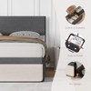 Full/Queen Size Bed Frame with 2 Storage Drawers and Upholstered Headboard,Platform Bed Frame with Steel Slats Support,No Box Spring Needed - 4 of 4