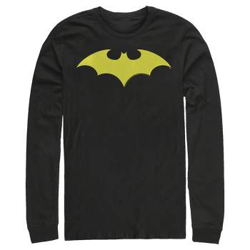 Men\'s Batman Winged Hero Symbol Long Sleeve Shirt : Target