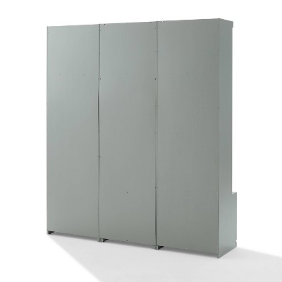 Gray 3-Piece Hall Tree Entryway Set with Storage