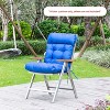ARTPLAN All Weather Chair Outdoor Cushions of Adirondack Chair with High Back Wicker Tufted Pillow for Outdoor Furniture - 2 of 4