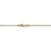 Black Bow Jewelry 0.7mm 14k Yellow Gold Solid Round Parisian Wheat Chain Necklace - 4 of 4
