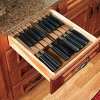 Attop Bamboo In-Drawer Knife Block Set for 16 Knives(Not Included), Large Kitchen Detachable Washable Cutlery Slot Organizer Storage Holder - 4 of 4