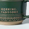 15oz Stoneware Morning Handsome & Morning Beautiful Decorative Trim Mugs - Hearth & Hand™ with Magnolia - image 3 of 3