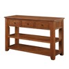 NicBex 48" Pine Wood Top Console Table Modern Entryway Table with 3 Storage Drawers and 2 Shelves Sofa Table Side Table - 3 of 4