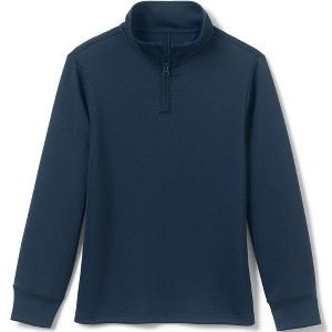 Lands' End Lands' End School Uniform Kids Quarter Zip Pullover - 1 of 2