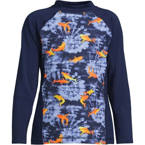 Boys' Wave Long Sleeve Rash Guard Swim Shirt - Art Class™ Dark Blue Xl  Husky : Target