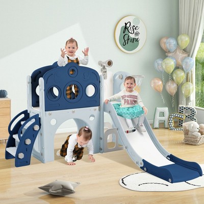 Infant Indoor Slide Set Independent Spaceship Set With Slide, Children'S Slide Toys, Suitable For Family Kindergarten Babies