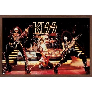 Trends International Kiss - Live Show Framed Wall Poster Prints - 1 of 4