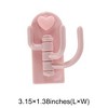 Unique Bargains Utility 3-Hook Adhesive Heart 3.15"x1.38" 5 Pcs - 3 of 4