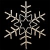 Novelty Lights Christmas LED Snowflake Sculpture, Warm White, Made With LED Rope Light - 2 of 3