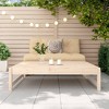 vidaXL Patio Footstool 47.2"x31.5" Solid Wood Pine - 3 of 4