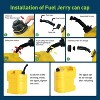 5 Gallon Gas Can, 2-Pack Non-Spill Fuel Container with Visible Stripe and Air Release Valve - 2 of 4